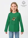 Детский лонгслив / Машущий из кармана Шрек