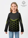 Детский лонгслив / 3D СОТЫ / ОБЪЕМНАЯ БРОНЯ