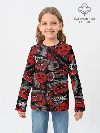 Детский лонгслив / Hip hop Urban style