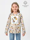 Детский лонгслив / Лица в графике