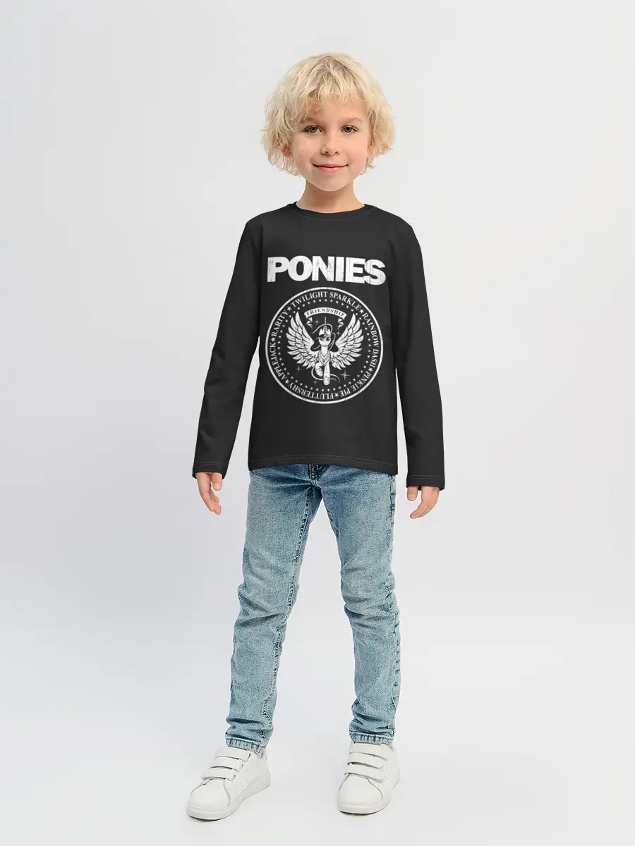 Детский лонгслив / Pony x Ramones