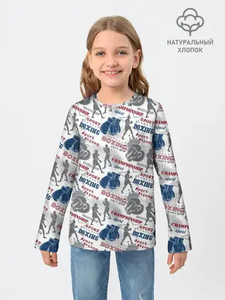 Детский лонгслив / Бокс