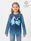 Детский лонгслив / Два дельфина