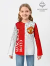 Детский лонгслив / МАНЧЕСТЕР / MANCHESTER / УЗОР