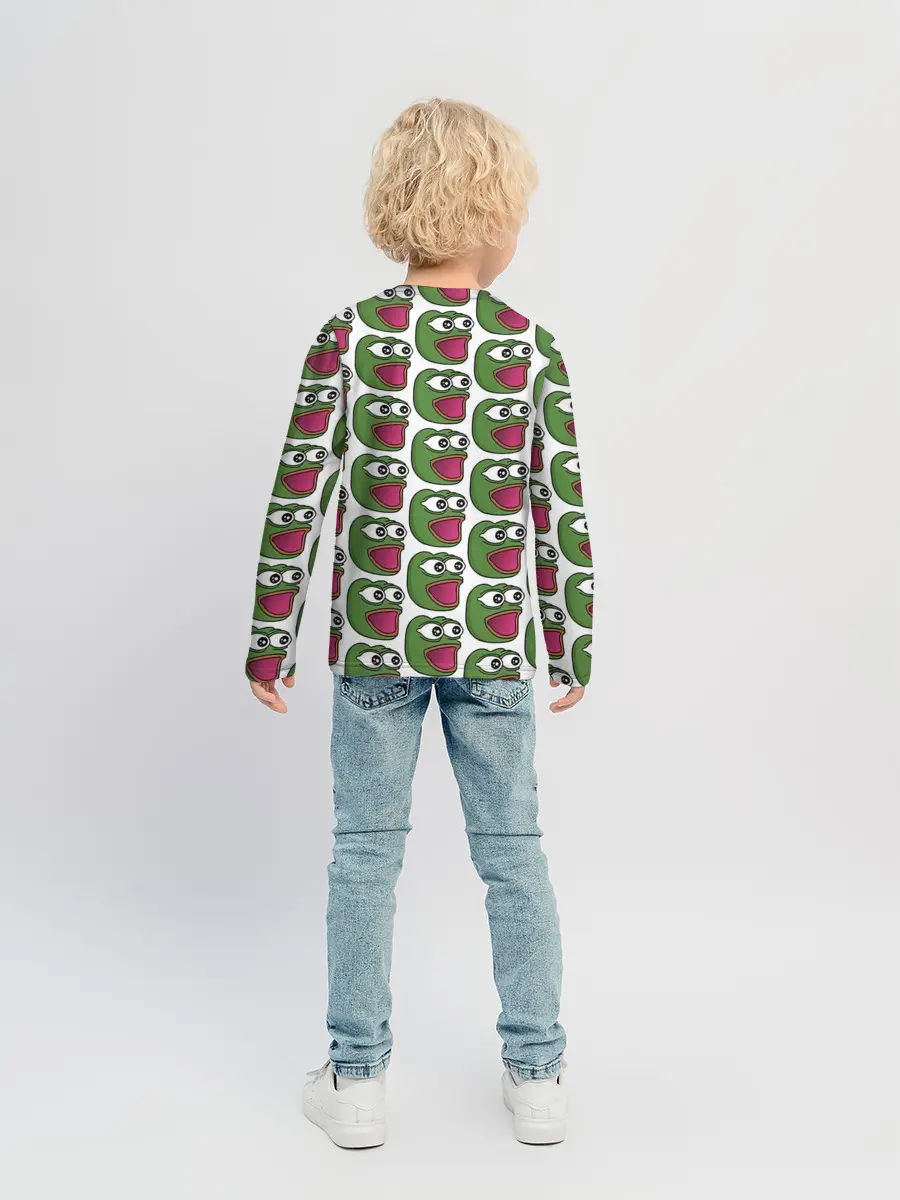 Детский лонгслив / Poggers Pattern