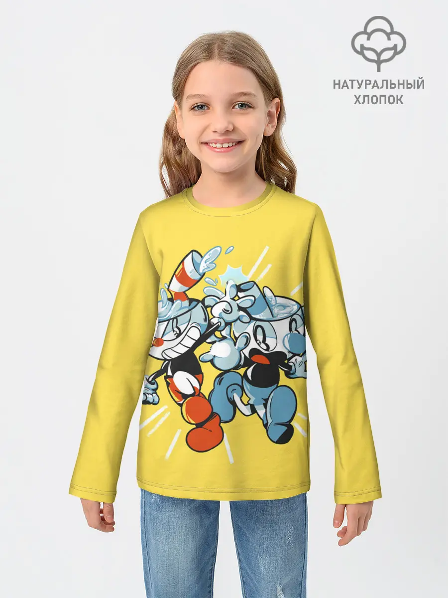 Детский лонгслив / Cuphead bros