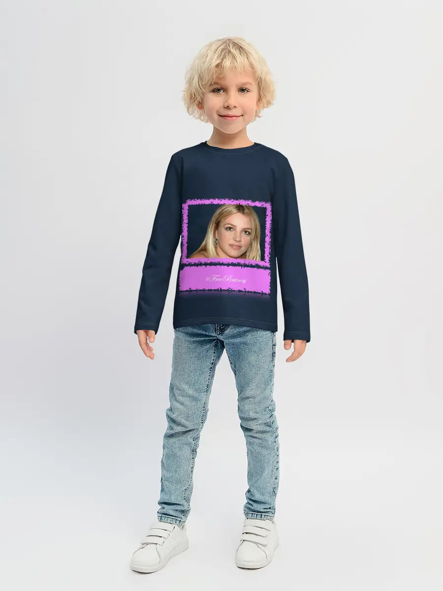 Детский лонгслив / Free Britney. Свободу Бритни!