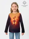 Детский лонгслив / СИРЕНОГОЛОВЫЙ ORANGE