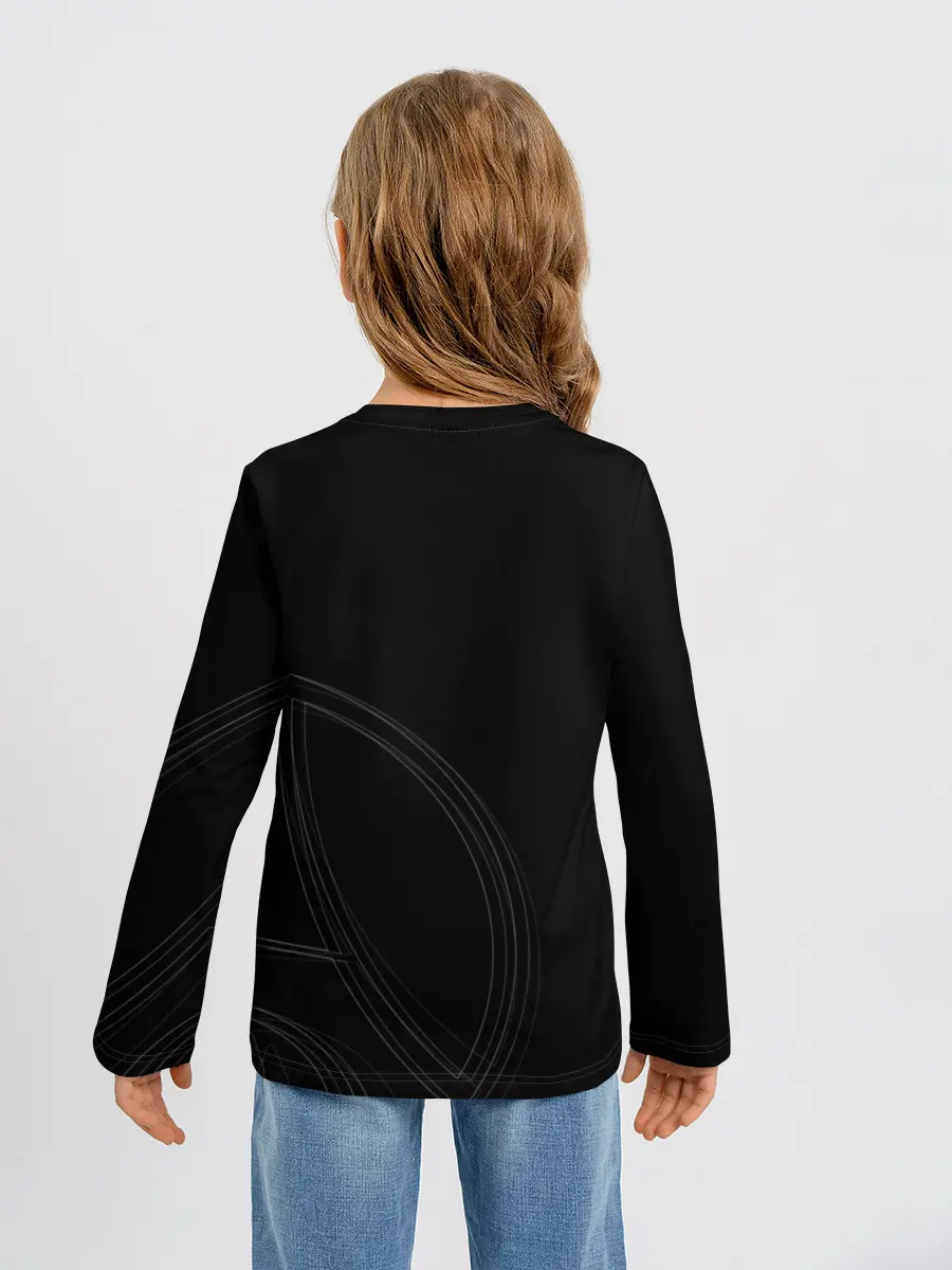 Детский лонгслив / PSG | Core Big Logo Black