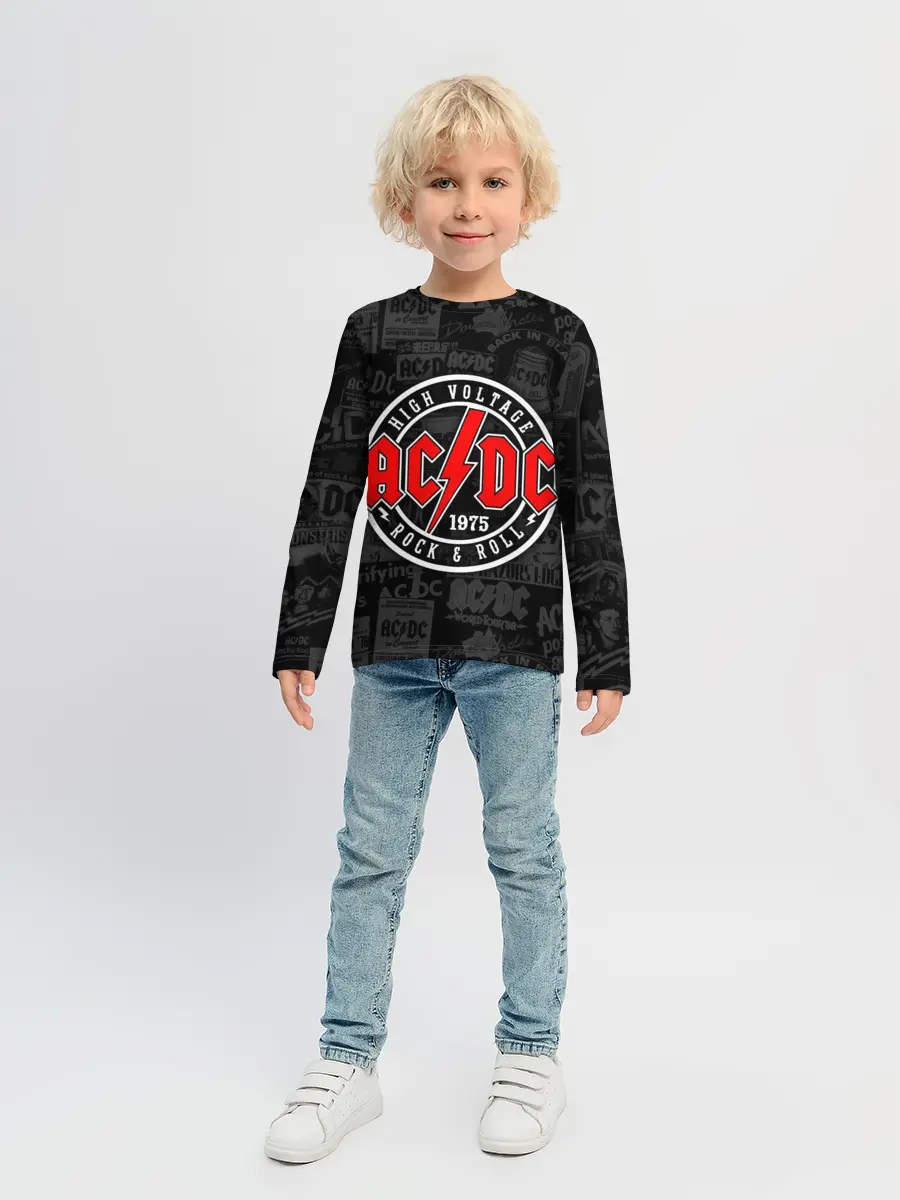 Детский лонгслив / AC DC HIGH VOLTAGE