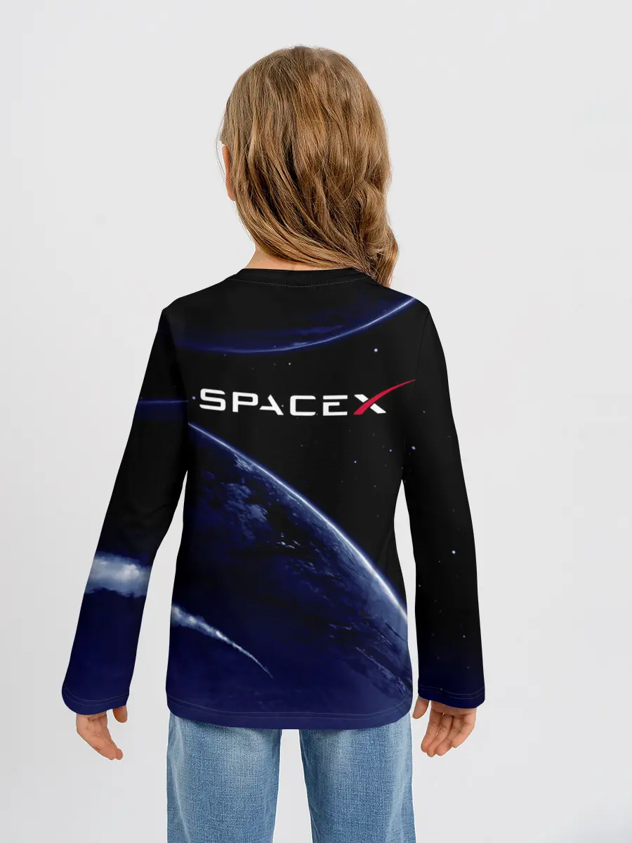 Детский лонгслив / Space X
