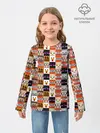 Детский лонгслив / MINECRAFT КУБИКИ ПЕРСОНАЖИ