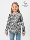 Детский лонгслив / Злые Гориллы - Паттерн