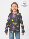 Детский лонгслив / Уютный Halloween