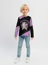 Детский лонгслив / Dab Unicorn Halloween