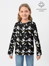 Детский лонгслив / Patern Halloween 16