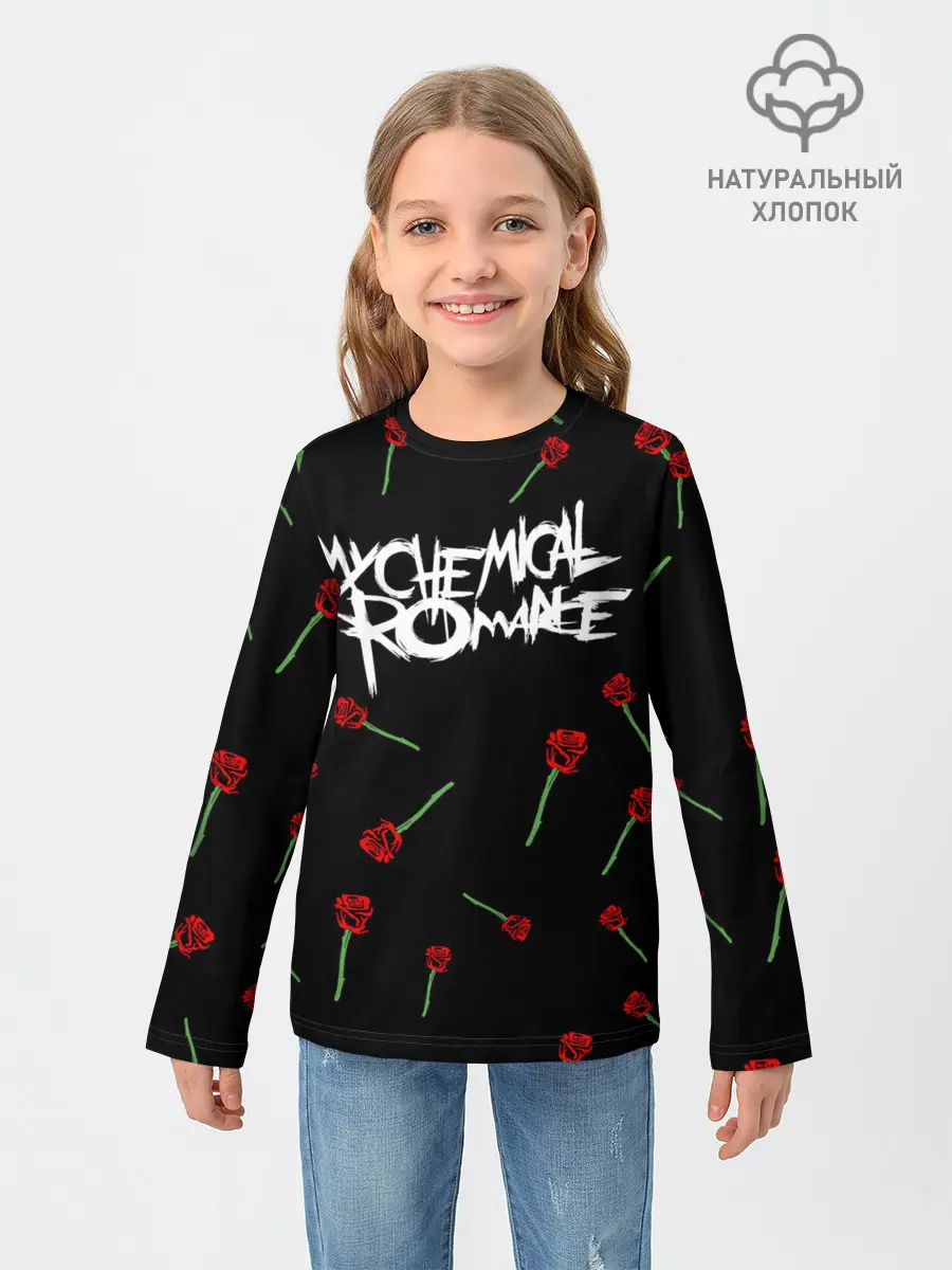 Детский лонгслив / MY CHEMICAL ROMANCE РОЗЫ | MCR ROSES