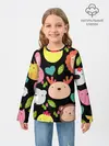 Детский лонгслив / Головы милых животных
