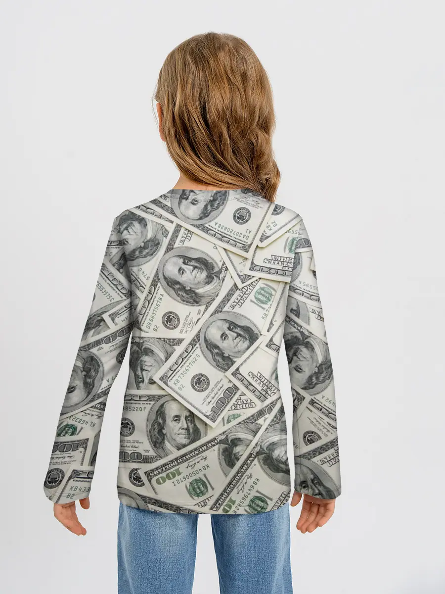 Детский лонгслив / dollars money (P007_P004ooo3019569, P004ooo3019569)