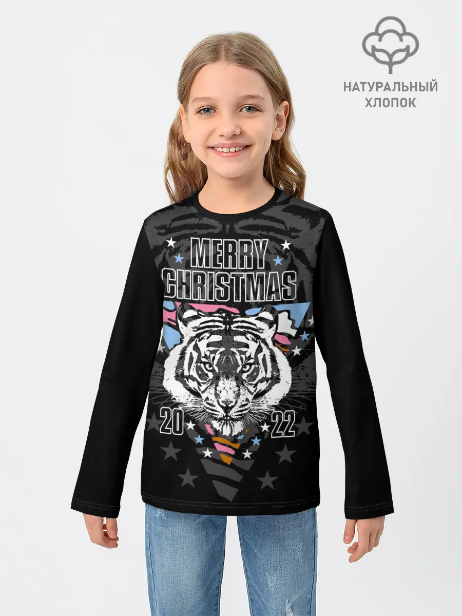 Детский лонгслив / Merry Christmas 2022