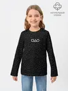 Детский лонгслив / ПАТТЕРН КРУГ КВАДРАТ ТРЕУГОЛЬНИК | PATTERN