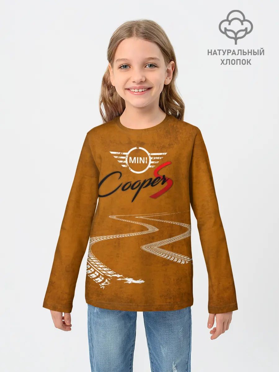 Детский лонгслив / Следы Mini