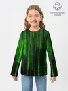 Детский лонгслив / Матрица двоичный код