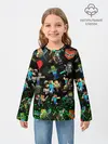 Детский лонгслив / МАЙНКРАФТ ПАТТЕРН ГЕРОИ ИГРЫ