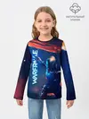 Детский лонгслив / WAFRAME NEON KATANA FIRE
