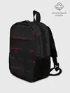 Рюкзак детский / 3D Плиты Red & Black