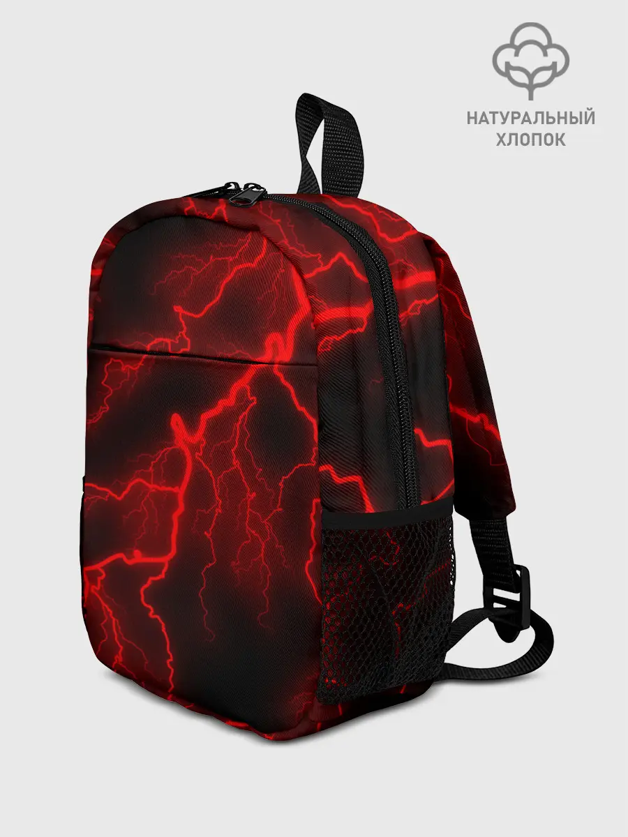 Рюкзак детский / МОЛНИЯ RED NEON