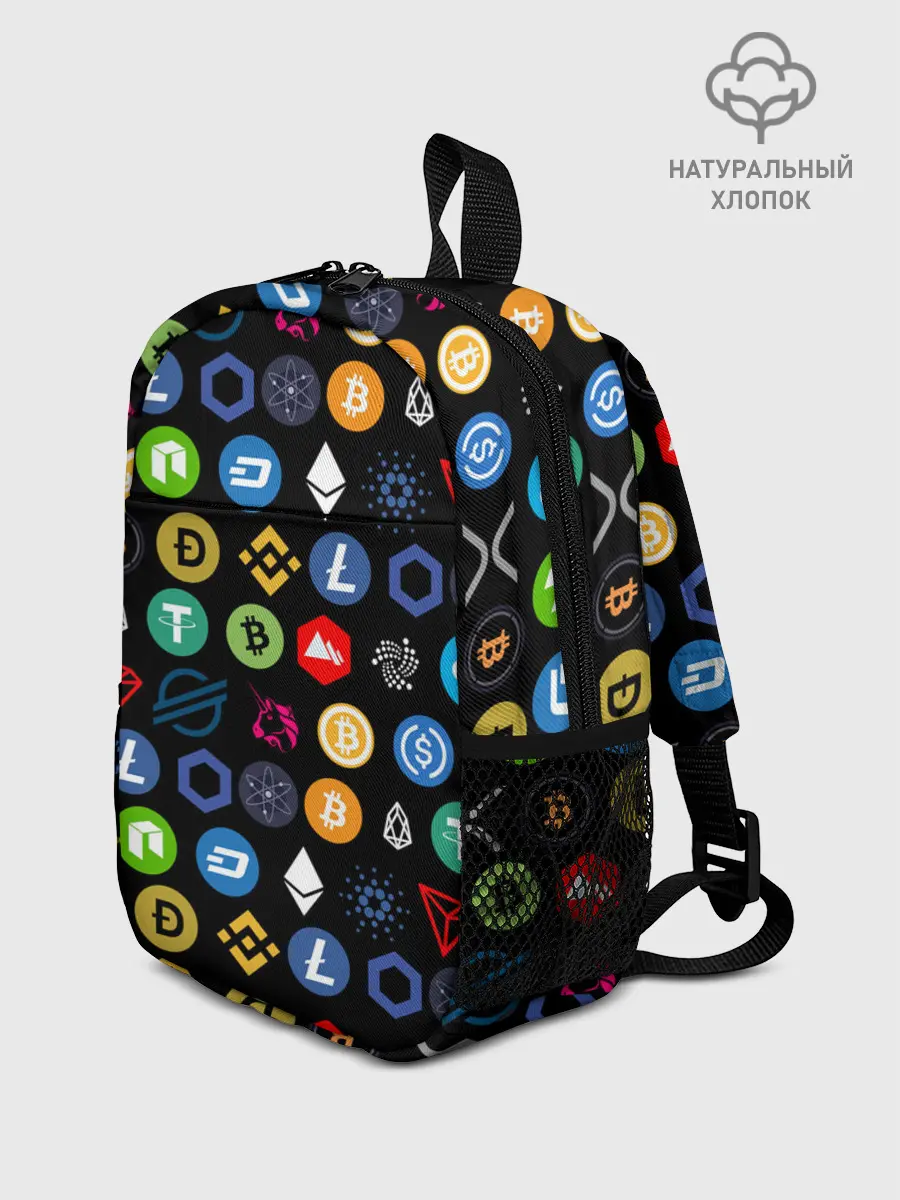 Рюкзак детский / ЛОГОТИПЫ КРИПТОВАЛЮТ | CRYPTOCURRENCIES