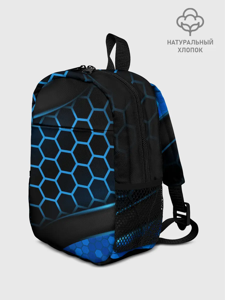 Рюкзак детский / 3D luxury blue 3Д СОТЫ и плиты