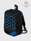 Рюкзак детский / 3D luxury blue 3Д СОТЫ и плиты