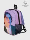 Рюкзак детский / Timothee Chalamet розовый градиент
