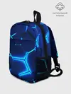 Рюкзак детский / 3D ПЛИТЫ | NEON STEEL | НЕОНОВЫЕ ПЛИТЫ