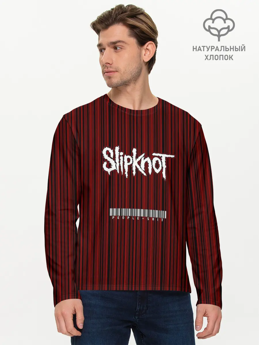 Мужской лонгслив базовый / Slipknot (P007_P004ooo1567519, P004ooo1567519)