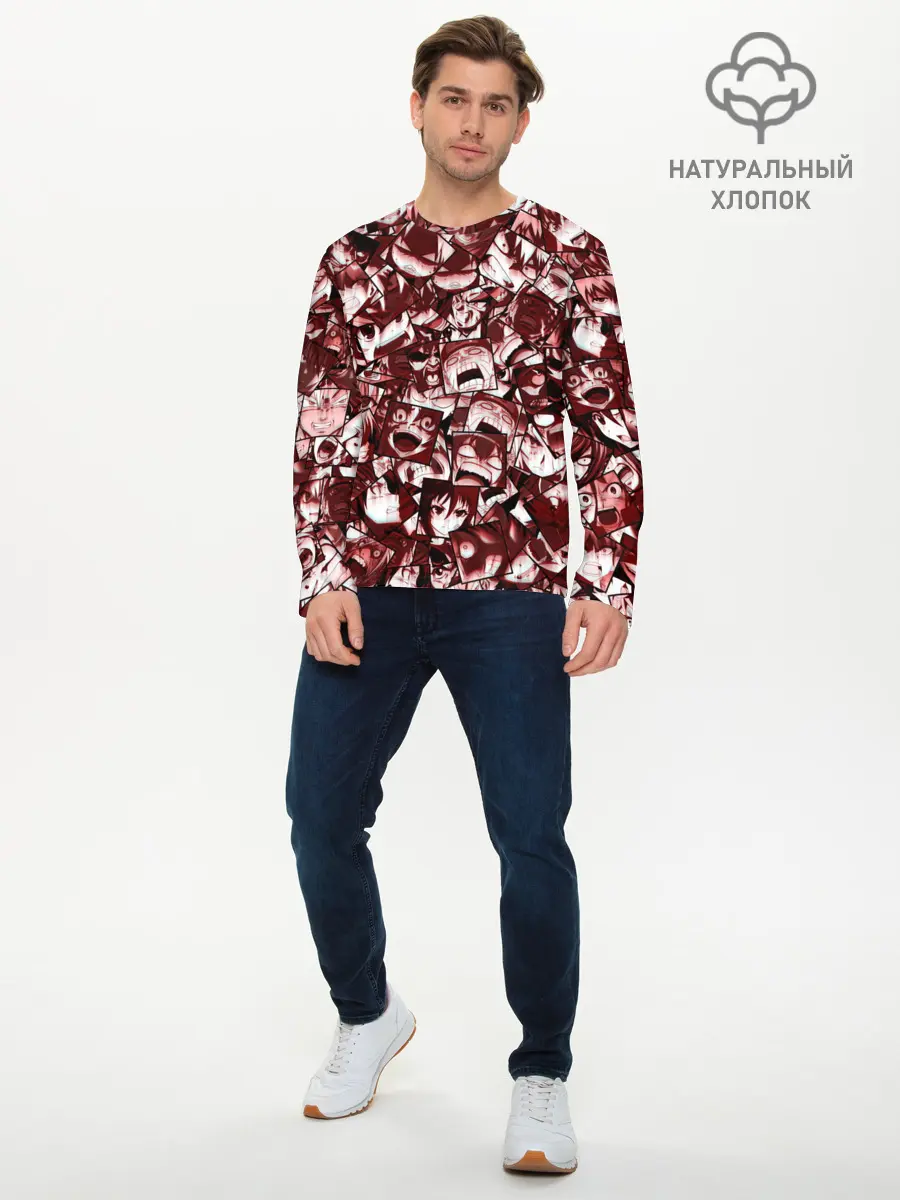 Мужской лонгслив базовый / Ярость аниме (P007_P004ooo1569947, P004ooo1569947)