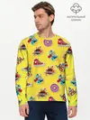 Мужской лонгслив базовый / Pop Art (P007_P004ooo1563289, P004ooo1563289)