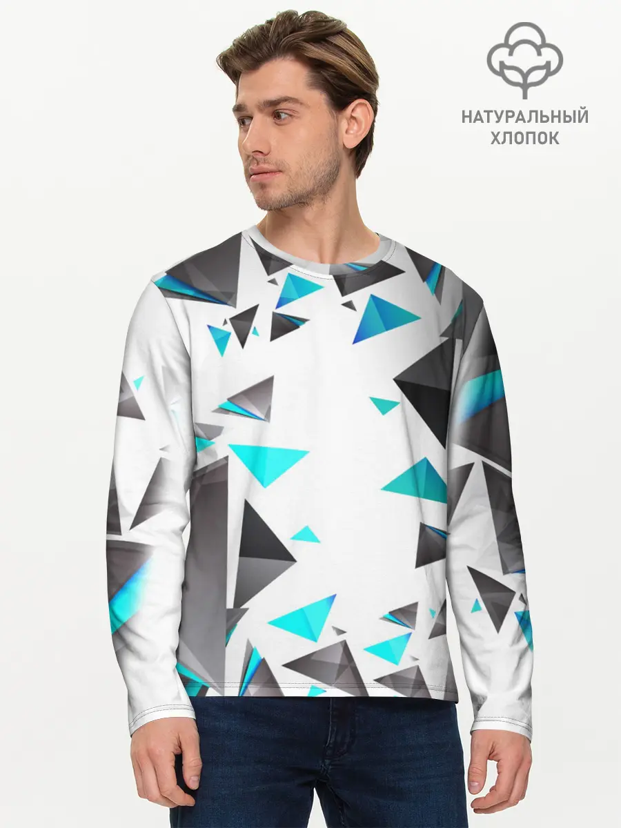 Мужской лонгслив базовый / TRIANGLE (P007_P004ooo1565313, P004ooo1565313)