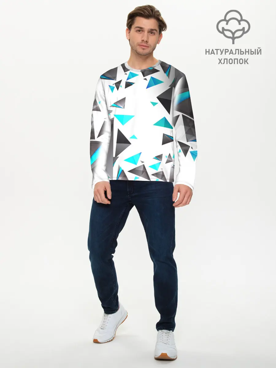 Мужской лонгслив базовый / TRIANGLE (P007_P004ooo1565313, P004ooo1565313)