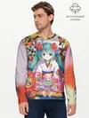Мужской лонгслив базовый / Окно Mika Hatsune (P007_P004ooo1571517, P004ooo1571517)