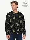 Мужской лонгслив базовый / НЛО похищение коров (P007_P004ooo1570615, P004ooo1570615)