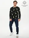 Мужской лонгслив базовый / НЛО похищение коров (P007_P004ooo1570615, P004ooo1570615)