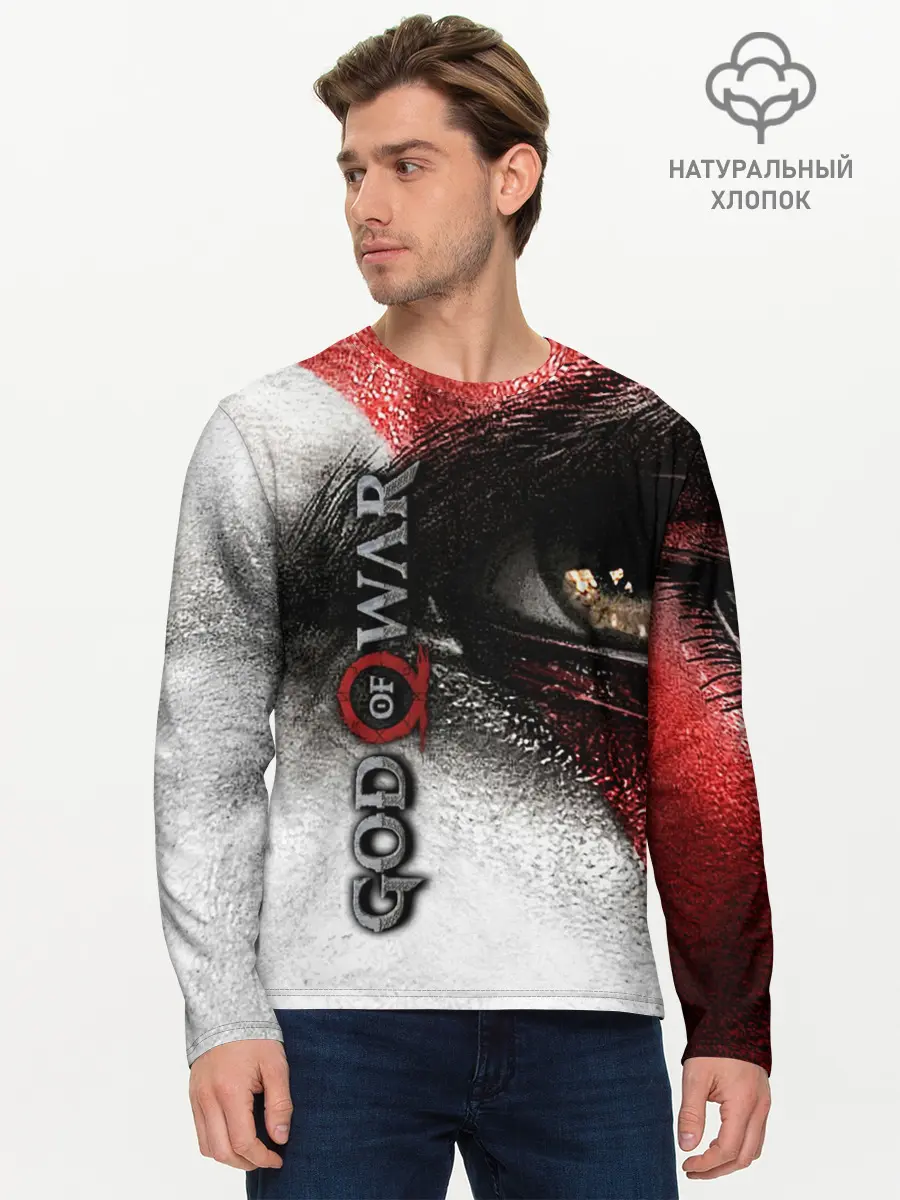 Мужской лонгслив базовый / God of War (P007_P004ooo1574743, P004ooo1574743)