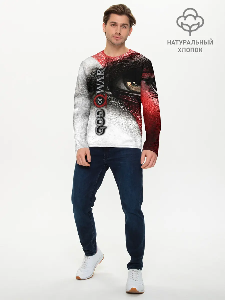 Мужской лонгслив базовый / God of War (P007_P004ooo1574743, P004ooo1574743)