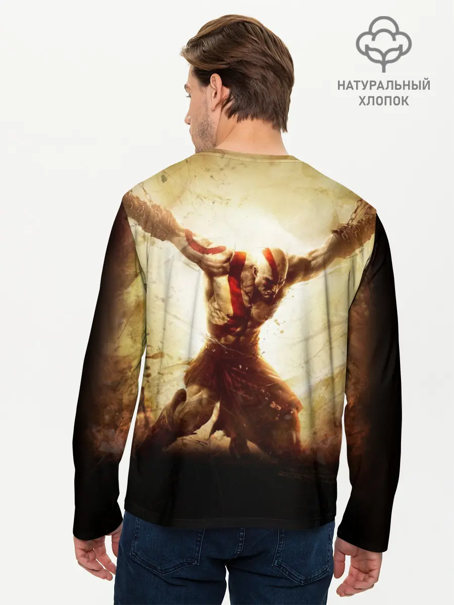 Мужской лонгслив базовый / God of War (P007_P004ooo1574675, P004ooo1574675)