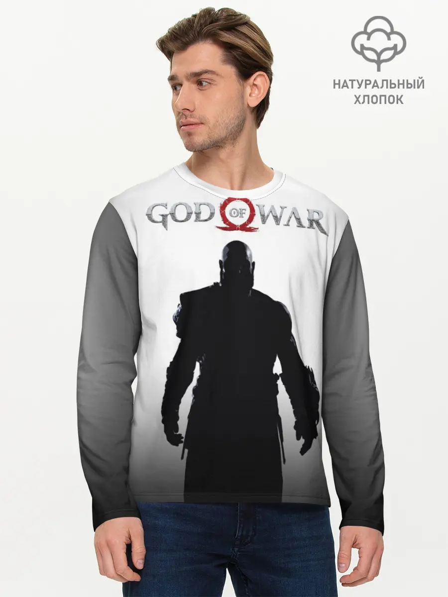 Мужской лонгслив базовый / God of War 4 Кратос (P007_P004ooo1576675, P004ooo1576675)