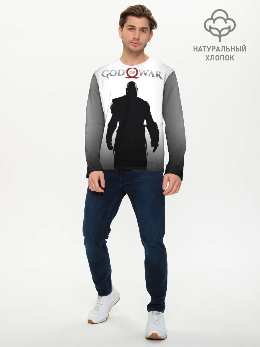 Мужской лонгслив базовый / God of War 4 Кратос (P007_P004ooo1576675, P004ooo1576675)
