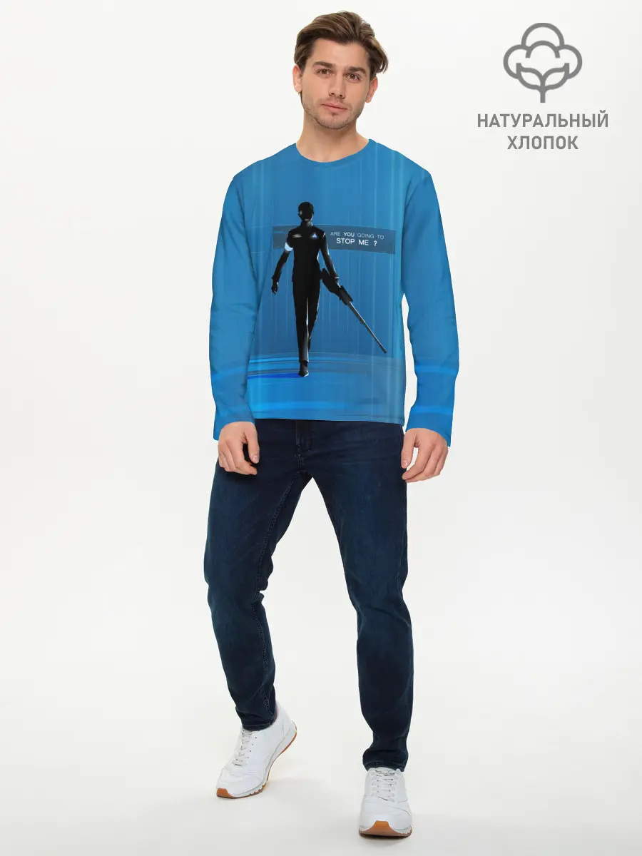 Мужской лонгслив базовый / Detroit: Become Human (P007_P004ooo1577091, P004ooo1577091)